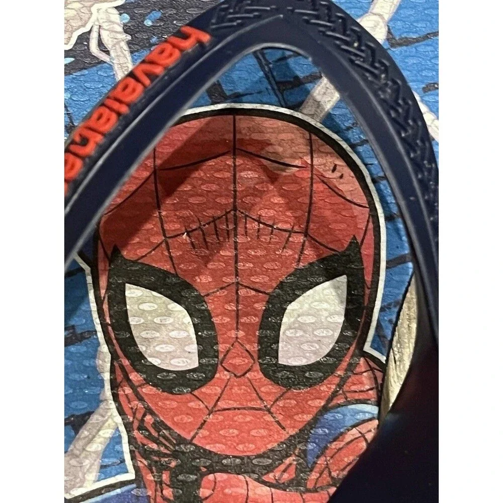 Havaianas Toddler unisex Top Marvel Classics Spiderman Flip Flop Navy 11/12C